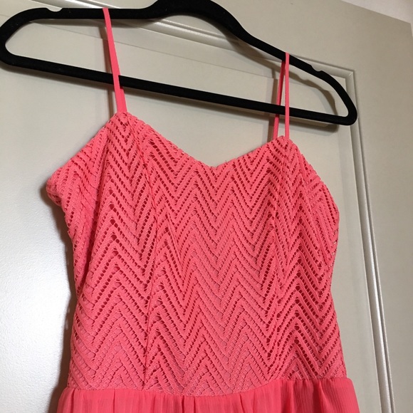EUC Candie’s hot coral pink mini sundress ☀️ - Picture 3 of 4